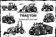 Farm tractor svg clipart, a Graphic by FITALARTSNEDIGI (Thumbnail 1 of 4)