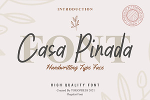 Casa Pinada - Girly Fancy Font