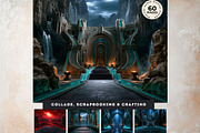 The Lapis Bestiary Persian Backdrops, a Background Graphic by ThatsDesignArt (Thumbnail 4 of 14)