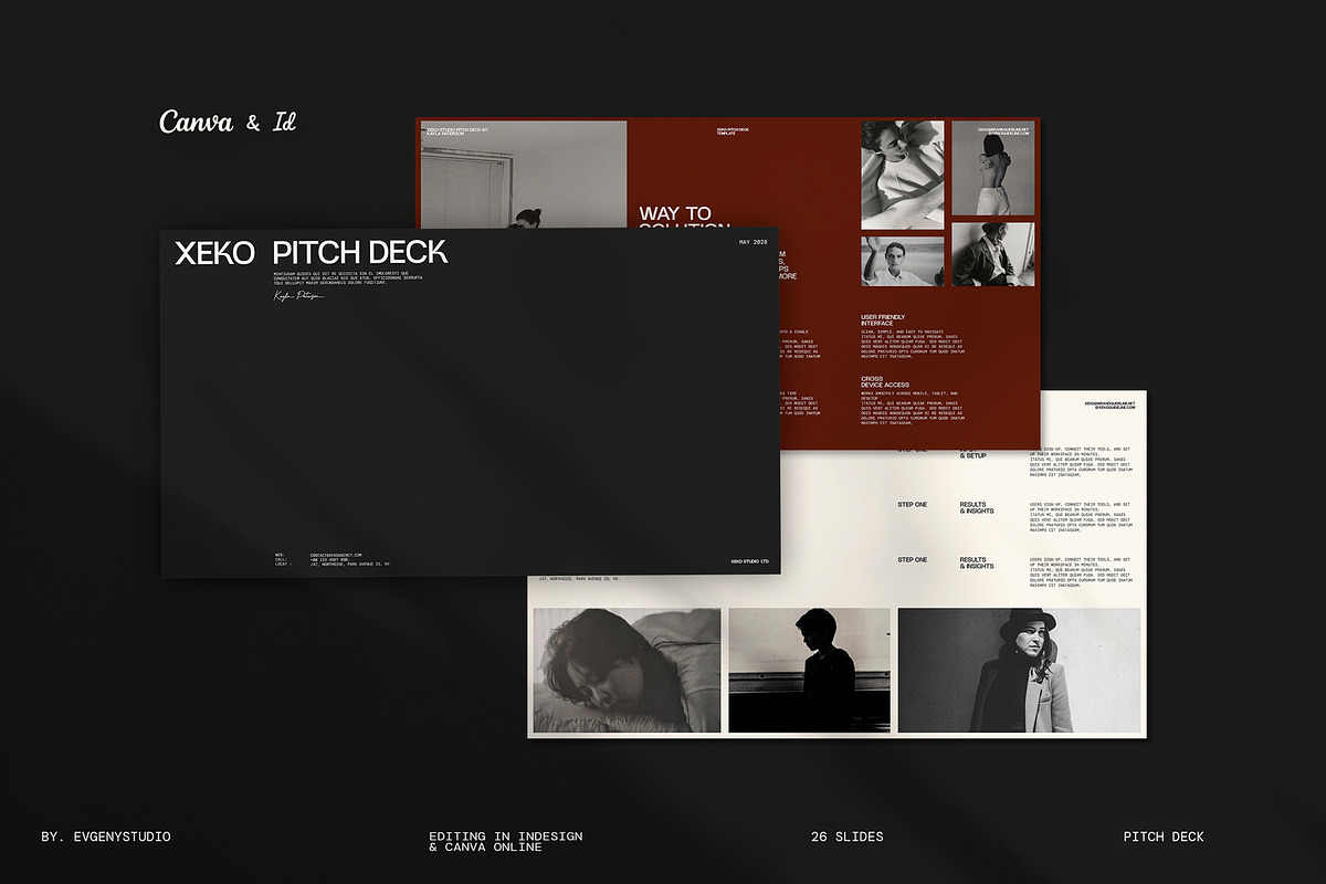 Pitch Deck Template | Canva, a Presentation Template by evgenystudio (Photo 1 of 10)