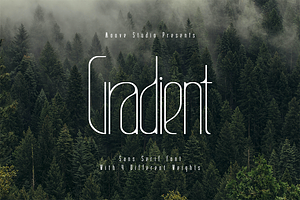 Gradient | Sans Serif Font