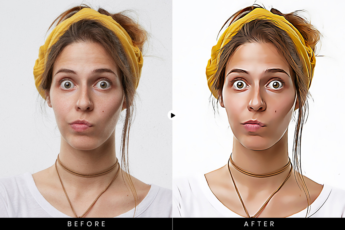 Caricartoon Me Photoshop Action, an Action Add-On by ridvanpars (Photo 7 of 11)