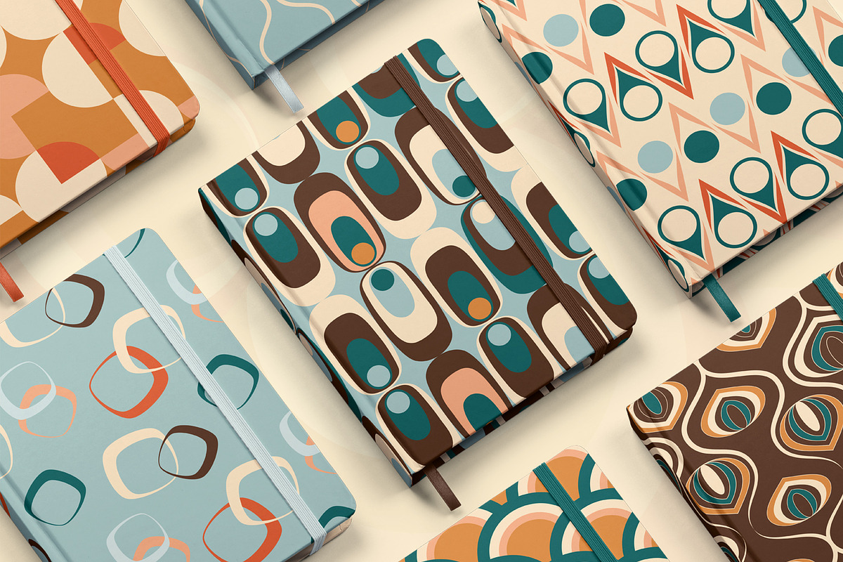 Retro Geometric Seamless Pattern Set, a Pattern Graphic by Svetlana Lerie (Photo 6 of 8)
