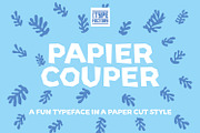 Papier Couper - papercut style font, a Sans Serif Font by Little Type Factory (Thumbnail 10 of 10)