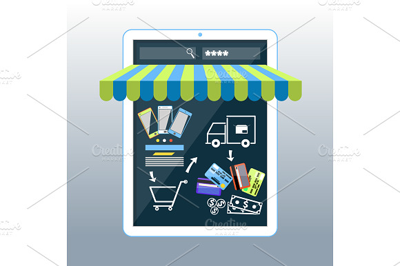 Internet shopping concept smartphone preview 3