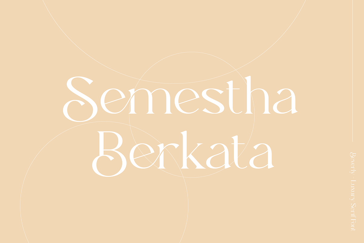 Beverly - Modern & Luxury Serif Font, a Serif Font by Pen Culture (Photo 3 of 12)