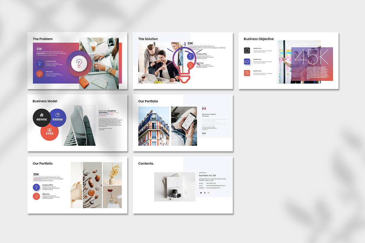 Business Plan PowerPoint Template, a Presentation Template by Creative-Work (Photo 5 of 5)