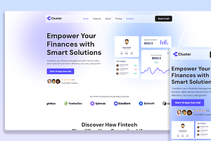 Cluster - Startup Framer Template, a Landing Page Template by Flow Samurai Templates