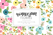 WinnieJean Florals Seamless Patterns, a Pattern Graphic by WinnieJean (Thumbnail 1 of 5)