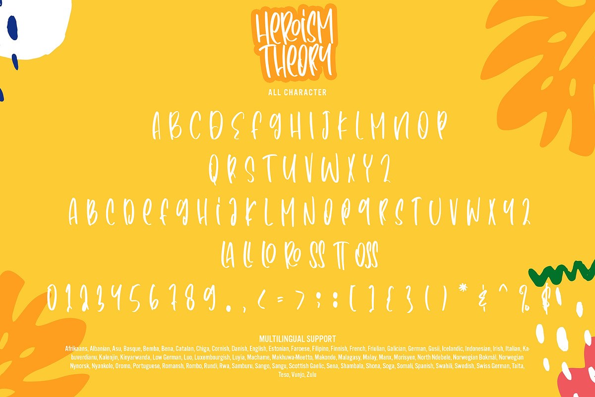 Heroism Theory - Cute Handwritten, a Handwritten Font by Arendxstudio