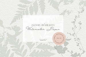 Watercolor Floral Paper Collection