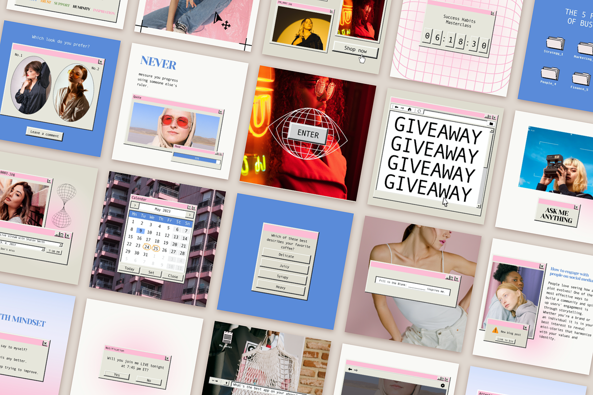 Retro Instagram Template, a Social Media Template by Bonumo (Photo 8 of 16)
