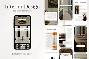 100 Interior Design Stories, a Social Media Template by PatternLab. (Thumbnail 1 of 9)