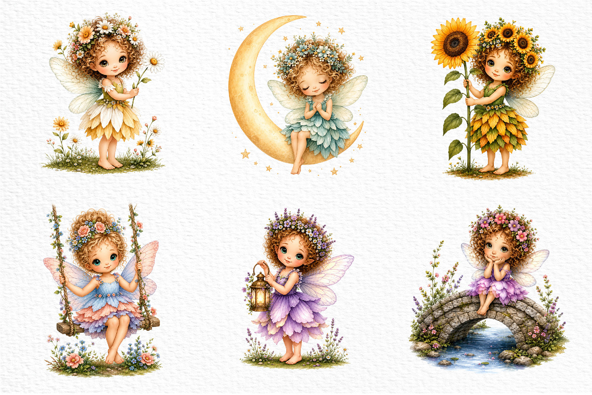 Whimsical Forest Fairy PNG, a Seasonal Illustration by Craft Nest (Photo 4 of 4)