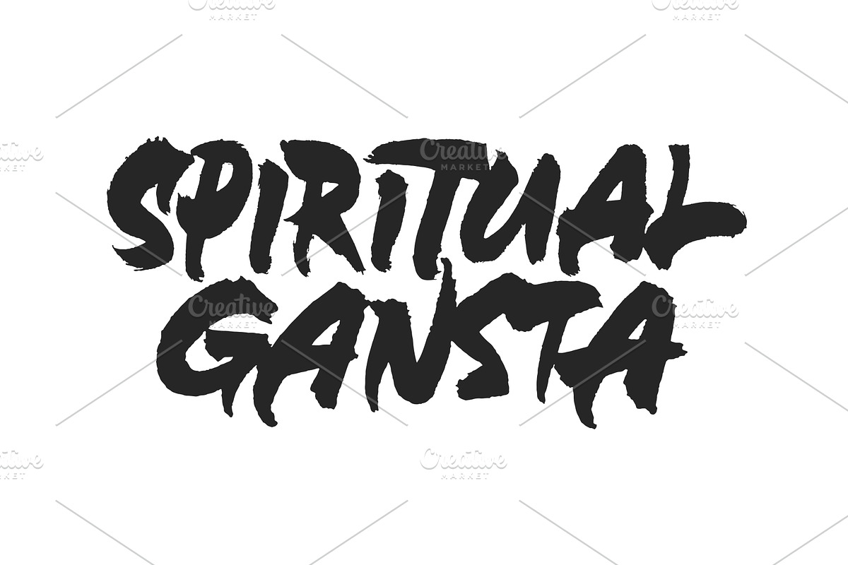 Spiritual Gansta lettering design, an Illustration by Zagach Letters
