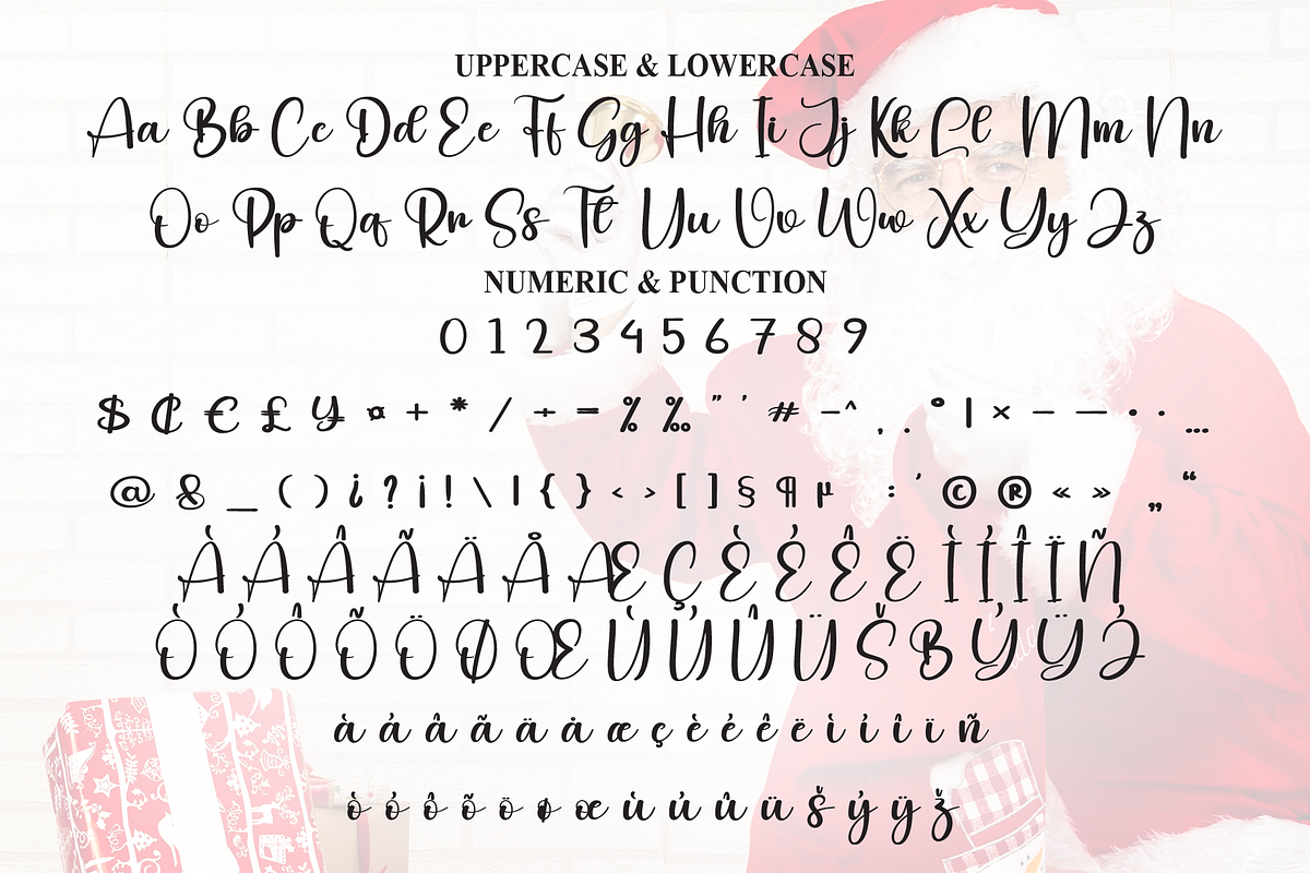 Delight Santa | Script Font, a Handwritten Font by Scratchones (Photo 7 of 9)