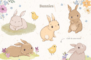 Easter Bunny Collection, an Animal Illustration by Lesya Skripak (Thumbnail 2 of 6)
