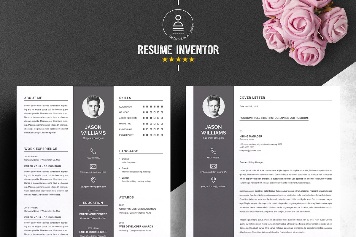 Resume, a Resume Template by ResumeInventor (Photo 2 of 5)