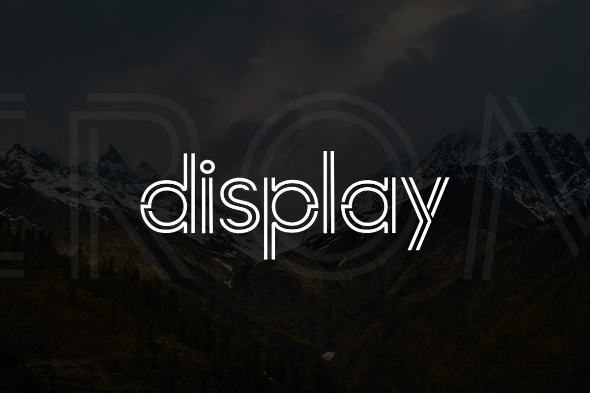 Xerome Display Typeface with Webfont preview 2