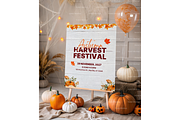 Pumpkin Party Easel Template, a Product Mockup by MockupWizard (Thumbnail 4 of 5)
