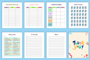 Editable Kids Activities Planner, a Stationery Template by Designmela01 (Thumbnail 4 of 4)
