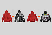 Men's Flat Pullover Hoodie Mockups, a Hoody Mockup by Go Media's Arsenal (Thumbnail 2 of 2)