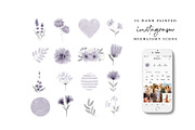 64 Watercolor Instagram Highlight, a Work Illustration by beatriceviyiwi (Thumbnail 4 of 5)