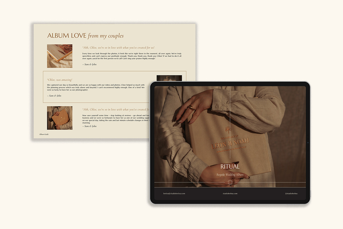 Trendy | Album Guide PDF, a Templates & Theme by Studio Leelou (Photo 6 of 10)