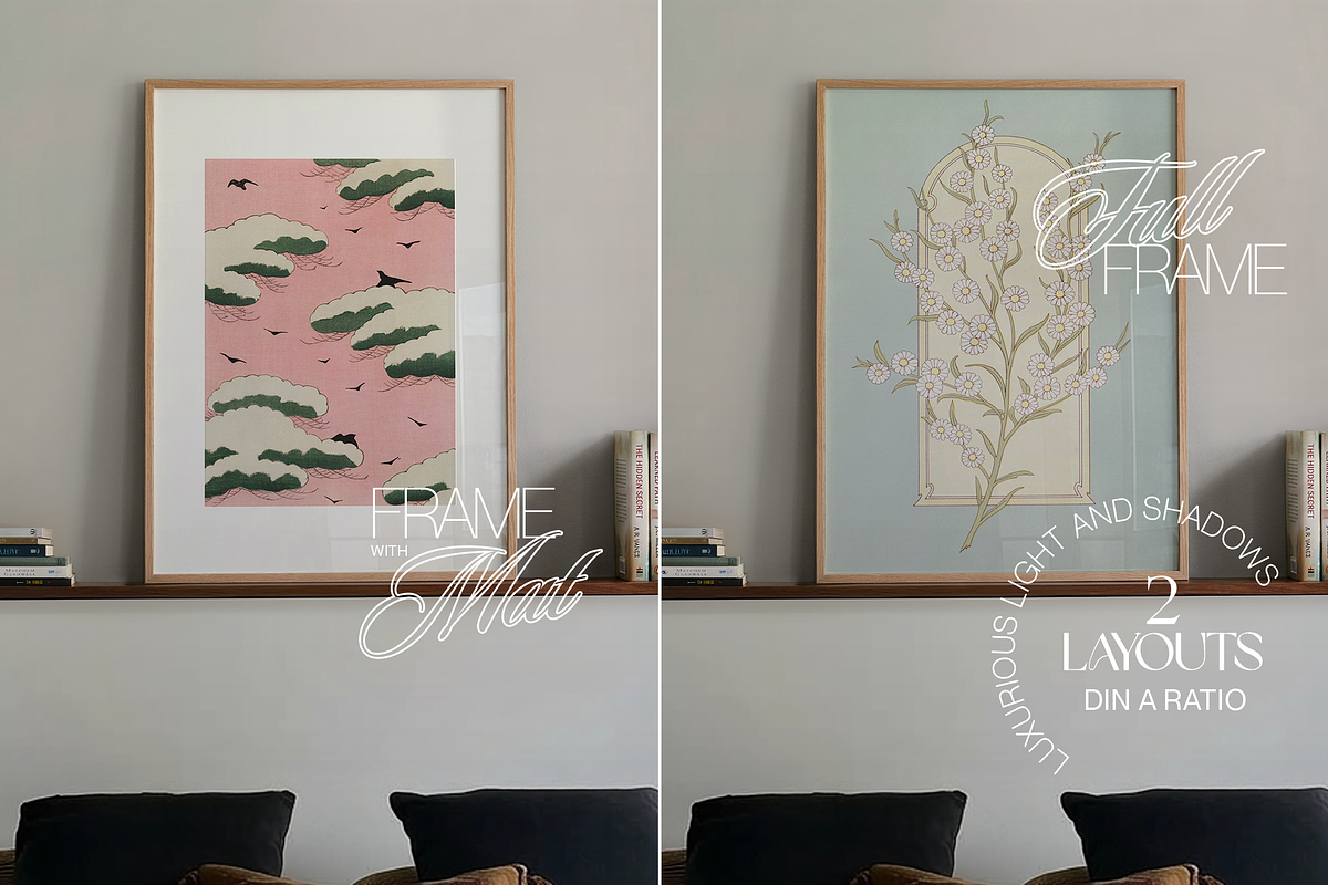 The Hygge Bundle: 12 Frame Mockups, a Household Mockup by WasMockups (Photo 7 of 8)