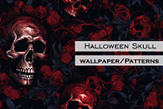 1000+ Halloween Digital Paper Bundle, a Wallpaper Photo by Chipshpow Graphics (Thumbnail 2 of 10)
