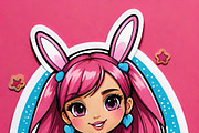 Kawaii Girl Stickers & Illustrations, an Illustration by ETARA by Mea Hau (Thumbnail 13 of 16)