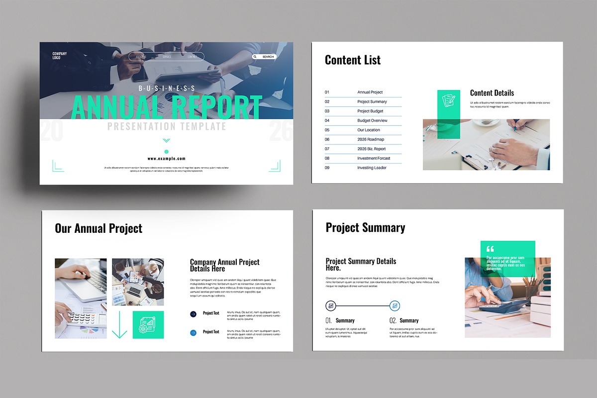 Annual Report Presentation Template, a Presentation Template by MightyDesign (Photo 2 of 8)