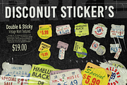 Disconut Stickers Mockup, a Product Mockup by HꟽƎ⅃UИƧ (Thumbnail 1 of 4)