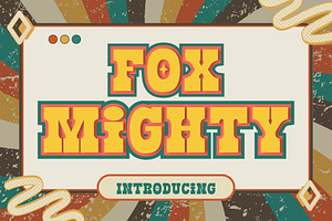 Fox Mighty, a Slab Serif Font by Fox7 By Rattana