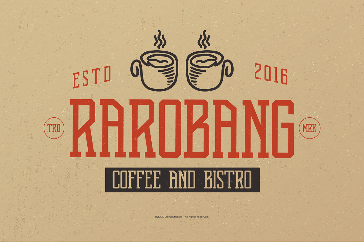 Nopsan | Condensed Display Font, a Slab Serif Font by Denustudios (Photo 2 of 12)