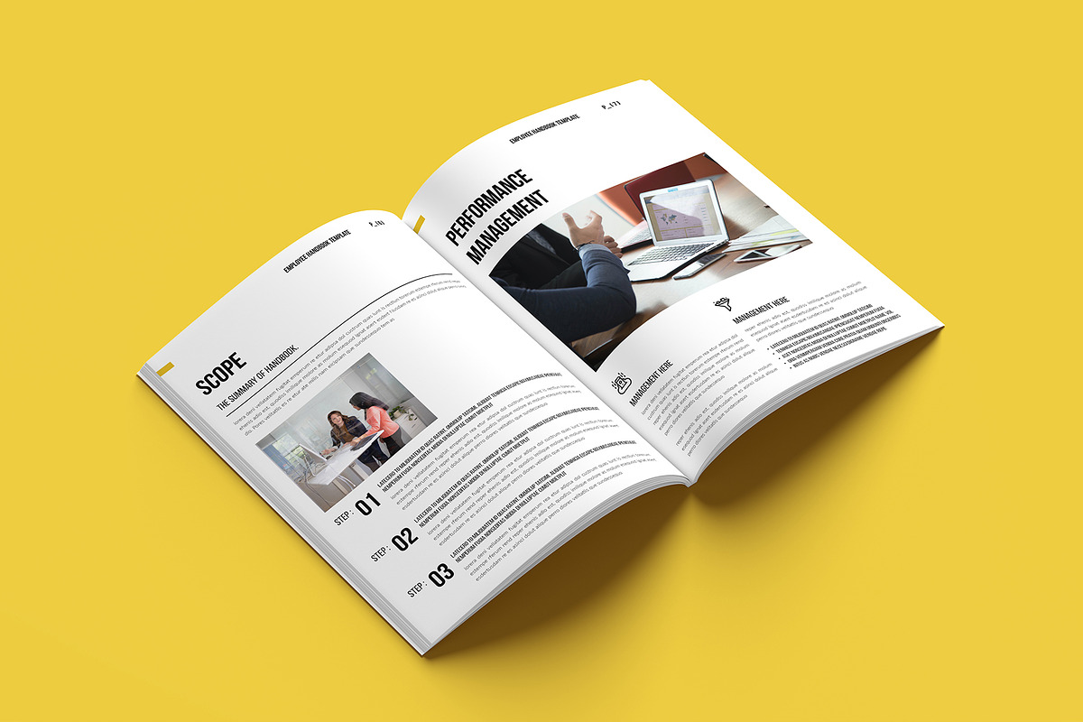 Employee Hand-Book || Canva Template, a Brochure Template by GoldenGrid Studio (Photo 5 of 11)