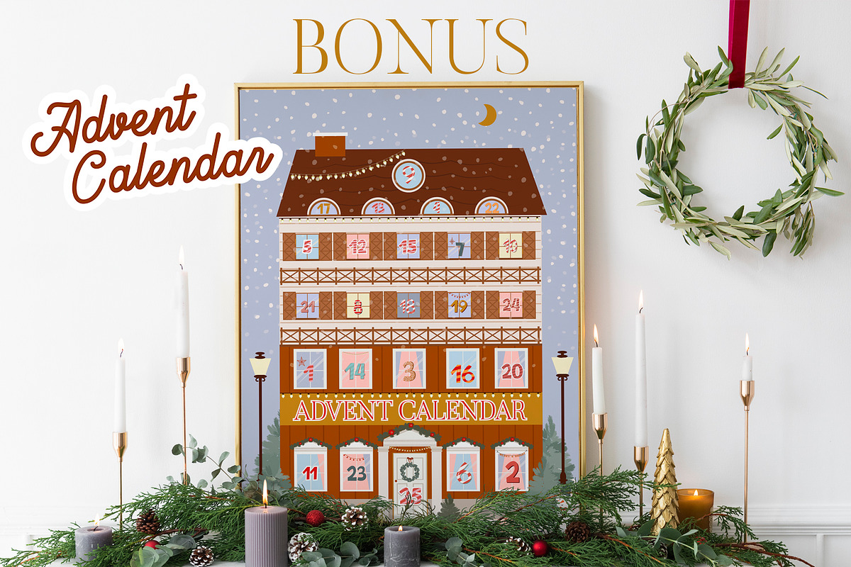 Snowy Village Christmas Collection, a Seasonal Illustration by Mio Buono (Photo 17 of 19)