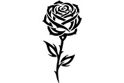 Flaming Rose Floral Ornament Vector, a Decorative Illustration by Designer_Momina (Thumbnail 10 of 21)