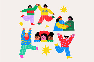 Flat Diversity Asset Illustration, an Illustration by graphicook