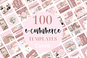 Ecommerce Pink Instagram Templates