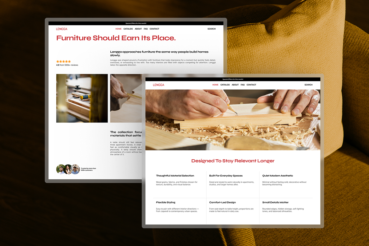 Furniture E-Commerce Framer Template, an UI Kit Template by Rozepaars Design (Photo 5 of 6)