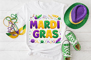 Faux Yarn Mardi Gras PNG, an Illustration by Canvas Craft (Thumbnail 4 of 6)