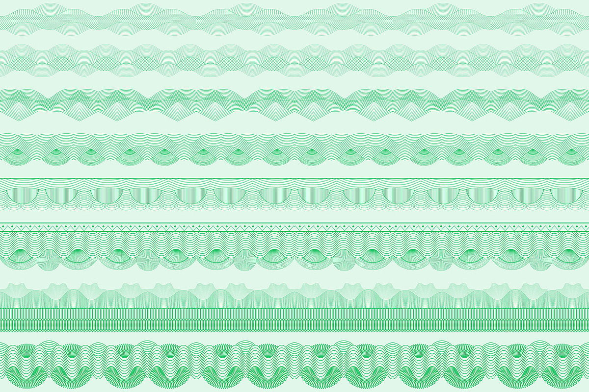 Illustrator Security Border Brush, a Brush Add-On by MRI STUDIO (Photo 3 of 26)