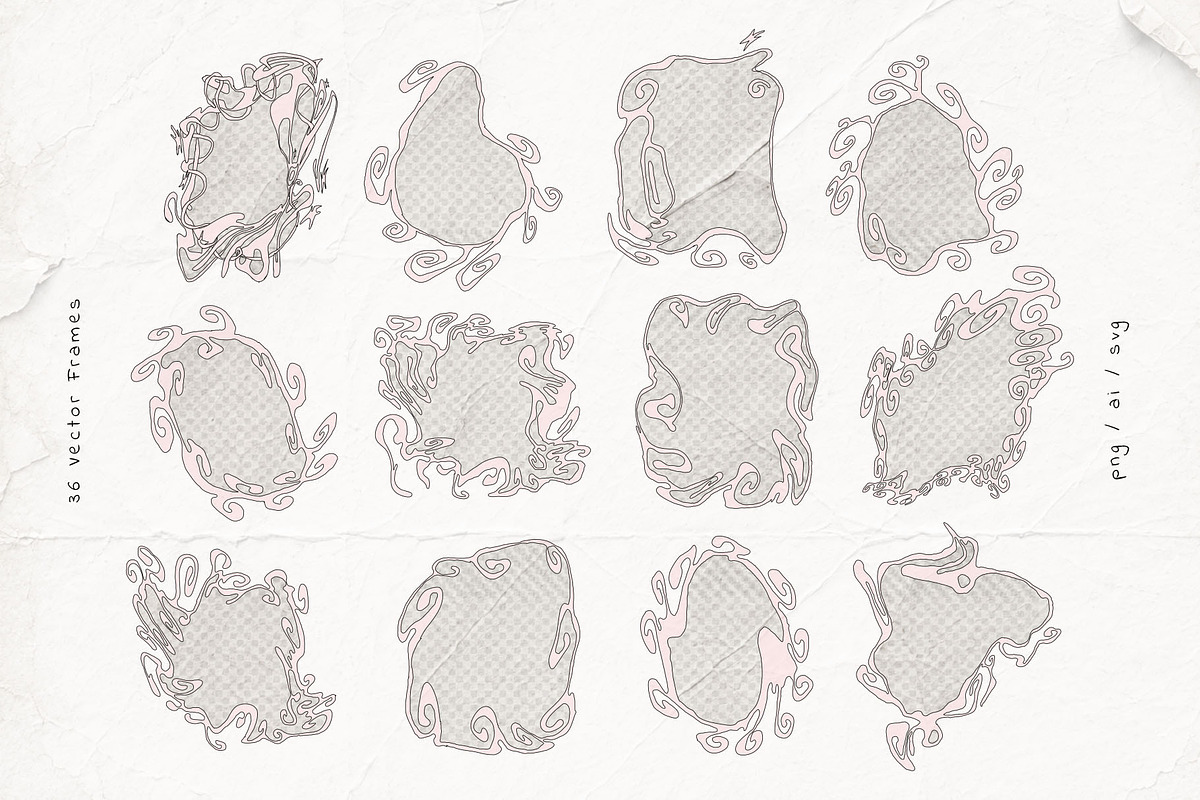 Whimsical Decorative Frames, an Object Graphic by Inartflow (Photo 10 of 12)