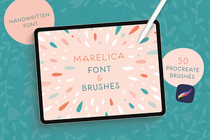 Marelica Font & Procreate Brushes