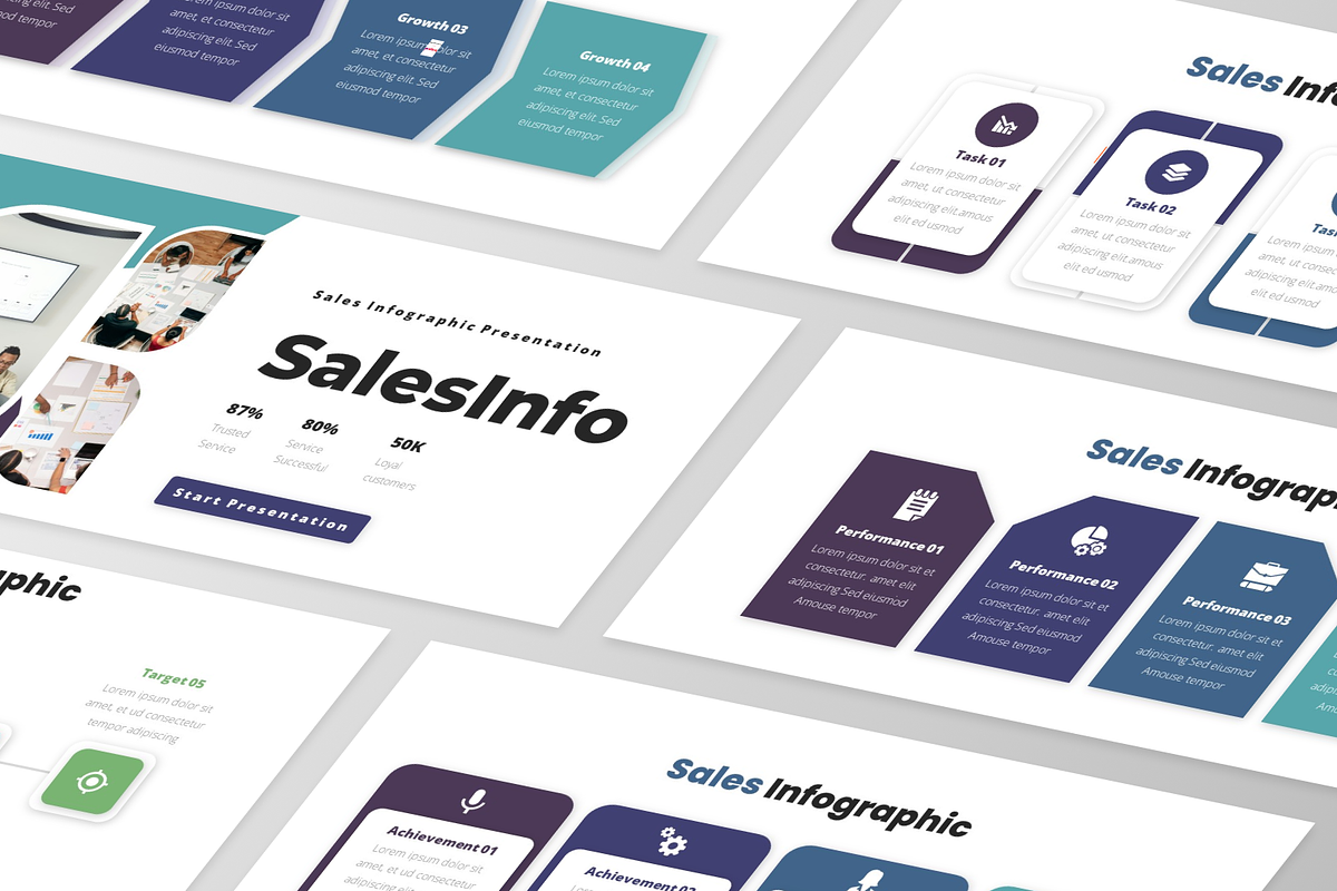 SalesInfo - Sales Infographic, a Presentation Template by GraphauseProject