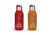Juice Bottle Mockup Template Set, a Packaging Mockup by DesignRushMarket (Thumbnail 9 of 11)