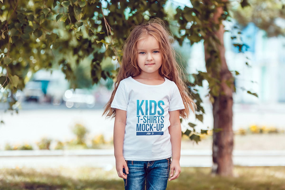 Kids T-Shirt Mock-Up Vol 3, a Shirt Mockup by Freeman Studio (Photo 5 of 12)