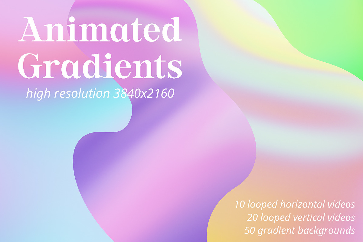 Animated Abstract Gradients Textures, a Graphic by LarysaZabrotskaya