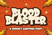 Blood Blaster a Bouncy Cartoon Font, a Font by Blankids Studio (Thumbnail 1 of 8)